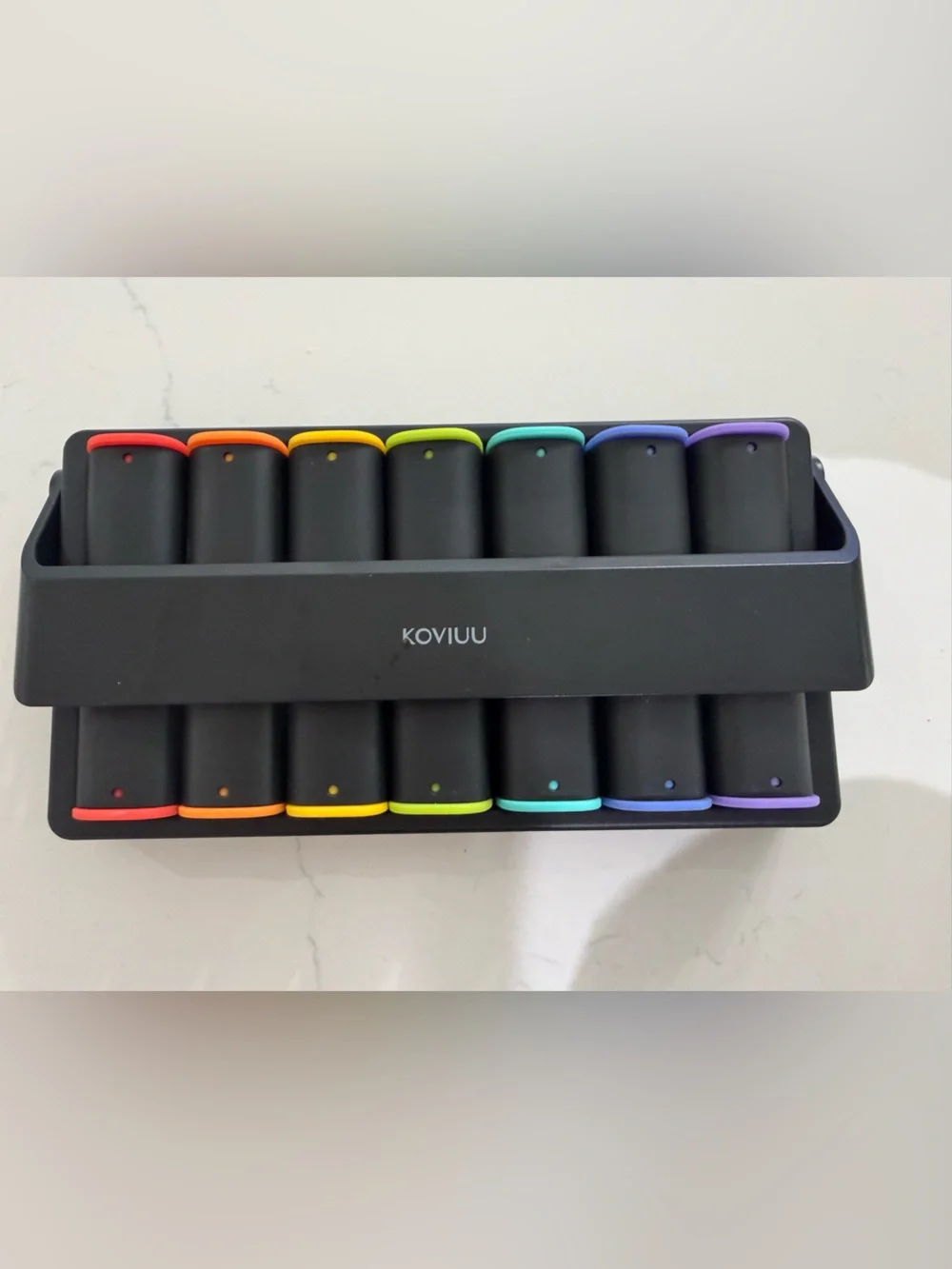 Rainbow Silicone Organizer - Black